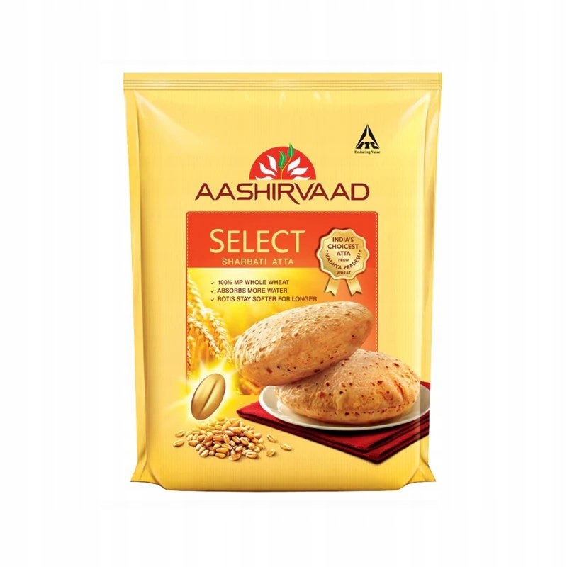 Mąka do roti Aashirvaad Select Sharbati Atta 10KG - 100% pszenicy Sharbati