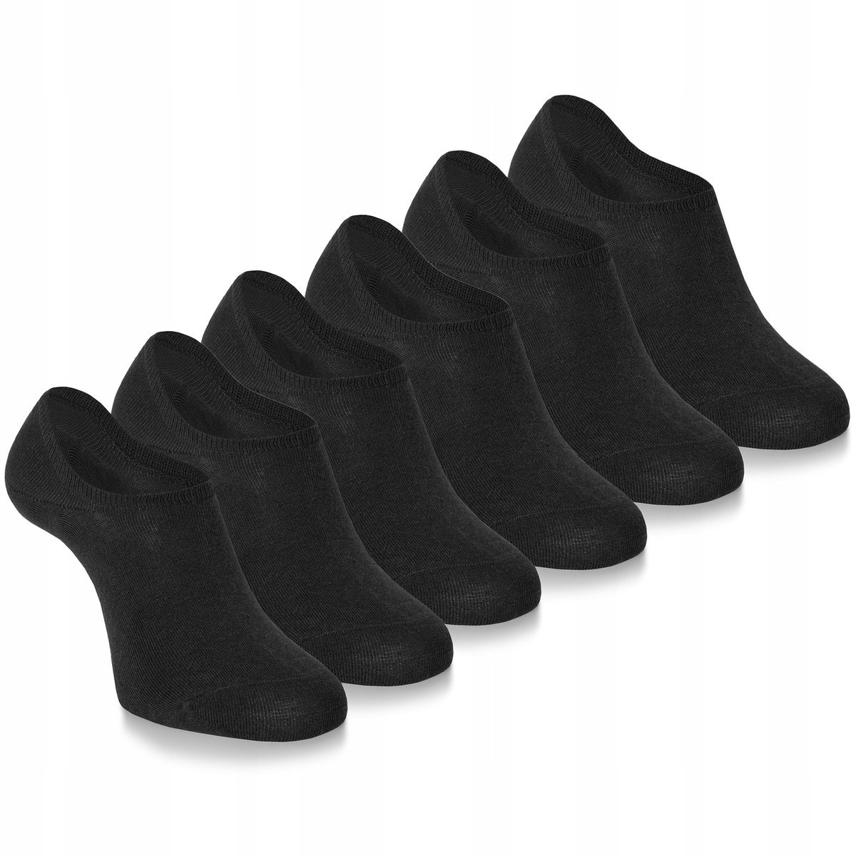 6x STOPKI Niskie Skarpetki MĘSKIE Bawełniane CZARNE r. 40-45 Pako Jeans