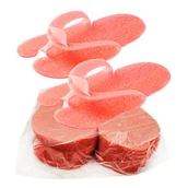 Kosmetyczne akcesoria jednorazowe - Klapki japonki jednorazowe spa z pianki różowe 10par - miniaturka - grafika 1