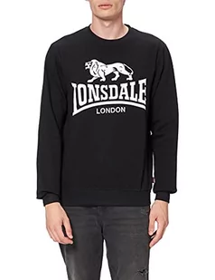 Lonsdale Męska bluza Crewneck Gosport, czarny, jeden rozmiar - Bluzy męskie - miniaturka - grafika 1