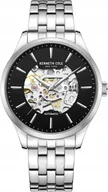Zegarki męskie - Zegarek męski KENNETH COLE KCWGL2216907 stalowy klasyczny skeleton - miniaturka - grafika 1