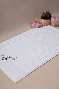 Bawełniany Dywanik Hotelowy Wzór Grecki Deluxe 50X70Cm - Dywaniki łazienkowe - miniaturka - grafika 1