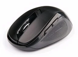 C-TECH WLM-02, czarna, bezprzewodowa, 1600DPI, 6 tlačítek, USB nano receiver - Myszki - miniaturka - grafika 1
