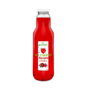 Sok z brzozy z żurawiną 750ml Naturo - Soki i napoje niegazowane - miniaturka - grafika 1