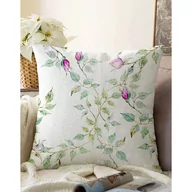 Poszewki na poduszki - Beżowa poszewka na poduszkę z domieszką bawełny Minimalist Cushion Covers Roses, 55x55 cm - miniaturka - grafika 1