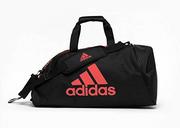 Torby sportowe - adidas Unisex torba sportowa dla dorosłych 2 w 1, czarno-biała, S ADIACC052CS - miniaturka - grafika 1