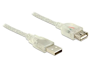Delock KABEL USB 2.0 AM-AF 1.5m + Ferryt przezroczysty AKDEKKU00000047 - Kable USB - miniaturka - grafika 2