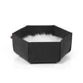 Legowiska dla kotów - Ava | Legowisko Kosz Dla Kota Z Filcu | Canadian Cat | Rozmiar L | Antracyt - miniaturka - grafika 1