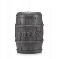 Świece - Świeca ozdobna BECZKA WHISKY kolor CIEMNOBRĄZOWY - miniaturka - grafika 1