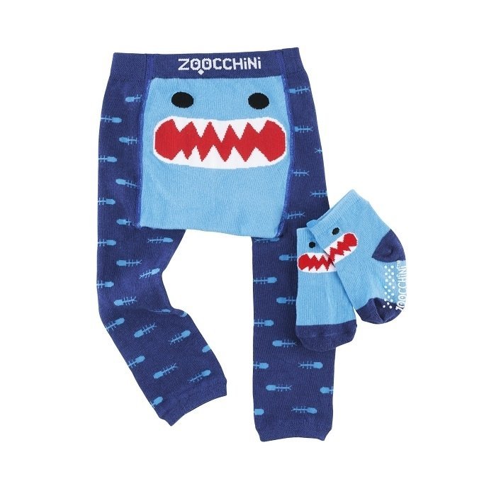 Zoocchini, Legginsy I Skarpety Chłopięce, Rekin, Rozmiar M