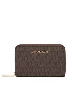 MICHAEL Michael Kors Mały Portfel Damski 32F9GJ6D0B Brązowy - Portfele - miniaturka - grafika 1