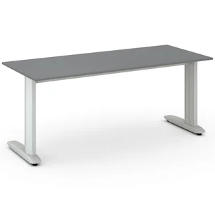 B2B Partner Biurko Flexible 1800 x 800 mm, antracyt 468260 - Biurka - miniaturka - grafika 1