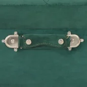 Ławki do przedpokoju - VidaXL Lumarko Stołki ze schowkami, 3 szt., zielone, aksamitne 329254 VidaXL - miniaturka - grafika 1