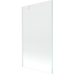 Mexen Next parawan nawannowy 1-skrzydłowy 90 x 150 cm, transparent, biały - Parawany nawannowe - miniaturka - grafika 1