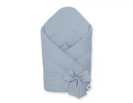 Rożki i beciki - Rożek Usztywniany Z Wiązaniem - Brudny Niebieski - miniaturka - grafika 1