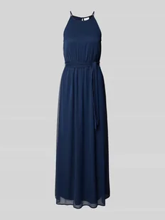 Długa sukienka z wiązanym paskiem model ‘FALIA’ - Sukienki Długa sukienka z wiązanym paskiem model ‘FALIA’ - Sukienki - miniaturka - grafika 1