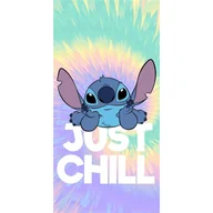 Okrycia kąpielowe dla dzieci - lilo & stitch - just chill - ręcznik plażowy 100% polyester - 70x140cm - miniaturka - grafika 1