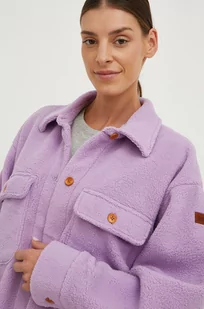 Roxy koszula damska kolor fioletowy relaxed - Koszule damskie - miniaturka - grafika 1