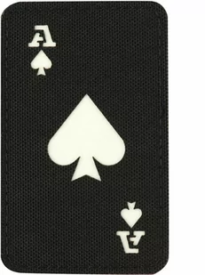Naszywka fluorescencyjna M-Tac Ace Of Spades Laser Cut - Black/GID (51109299) - Odzież taktyczna i umundurowanie - miniaturka - grafika 1