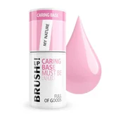 Lakiery hybrydowe - BrushUp! Caring Base baza hybrydowa do paznokci My Nature 5g - miniaturka - grafika 1