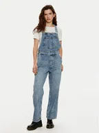 Spodnie damskie - Mustang Ogrodniczki Olympia 1015583 Niebieski Loose Fit - miniaturka - grafika 1