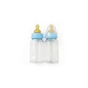 Butelki dla niemowląt - HEVEA HEVEA Butelka do karmienia kolor niebieski 2 x 120 ml - miniaturka - grafika 1