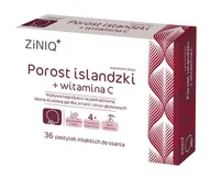 Witaminy i minerały - ZINIQ Porost islandzki + Witamina C smak wiśniowy, 36 pastylek do ssania - miniaturka - grafika 1