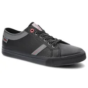 Sneakersy męskie - Cross Jeans Sneakersy II1R4004C Czarny - miniaturka - grafika 1