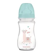 Butelki dla niemowląt - Canpol babies Butelka szerokootworowa antykolkowa EasyStart zielona 35/221 240 ml - miniaturka - grafika 1