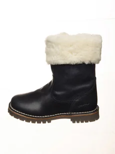 POM POM Skórzane kozaki zimowe w kolorze czarnym - Kozaki damskie - miniaturka - grafika 1