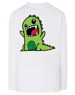 Koszulki męskie - Longsleeve fajny nadruk ZIELONY POTWÓR r.XS - miniaturka - grafika 1