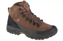 Buty trekkingowe męskie - CMP Skórzane botki trekkingowe w kolorze brązowym 8051737834200 - grafika 1