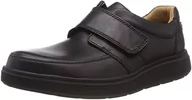 Klapki i japonki męskie - Clarks Un Abode męskie klapki, czarny - Schwarz Black Leather - 47 EU - miniaturka - grafika 1