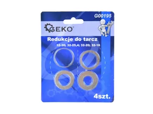 Geko G00195 redukcje do tarcz 4 elementy - Akcesoria do elektronarzędzi - miniaturka - grafika 1
