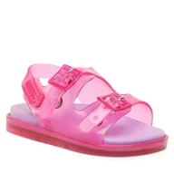 Sandały damskie - Sandały Melissa - Mini Melissa Wide Sandal BB 33405 Pink/Lilac 52251 - miniaturka - grafika 1