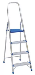 Drabex Drabina aluminiowa wolnostojąca 250cm 7 stopni z podestem 1107 DR1107 - Drabiny - miniaturka - grafika 1
