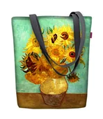 Torebki damskie - Lekka torba damska w słoneczniki Sunny Sunflowers - miniaturka - grafika 1