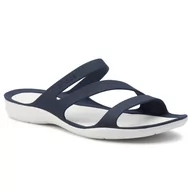 Klapki i japonki damskie - Crocs Klapki Swiftwater Sandal W 203998 Navy/White - miniaturka - grafika 1