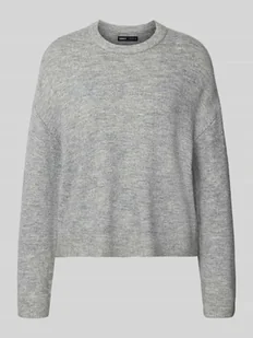Sweter z dzianiny o kroju regular fit z okrągłym dekoltem model ‘SIMONI’ - Swetry damskie - miniaturka - grafika 1