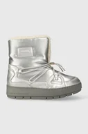 Śniegowce damskie - Tommy Hilfiger śniegowce TOMMY ESSENTIAL SILVER SNOWBOOT kolor srebrny FW0FW07506 - miniaturka - grafika 1