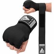 Bandaże bokserskie - RDX Bandaże Bokserskie Owijki Żelowe Inner Gloves Black - miniaturka - grafika 1