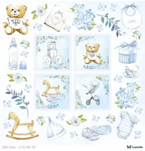 Papier ozdobny Cut Out 30x30 Little Cuties BOY - Dekoratorstwo - miniaturka - grafika 1
