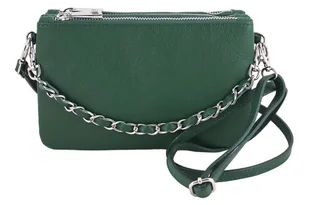 Modna włoska listonoszka skórzana - Barberini's - Granatowa - Torebki damskie - miniaturka - grafika 15