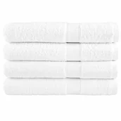 Ręczniki - vidaXL Ręczniki do sauny, premium, 4 szt., białe, 80x200 cm, bawełna - miniaturka - grafika 1