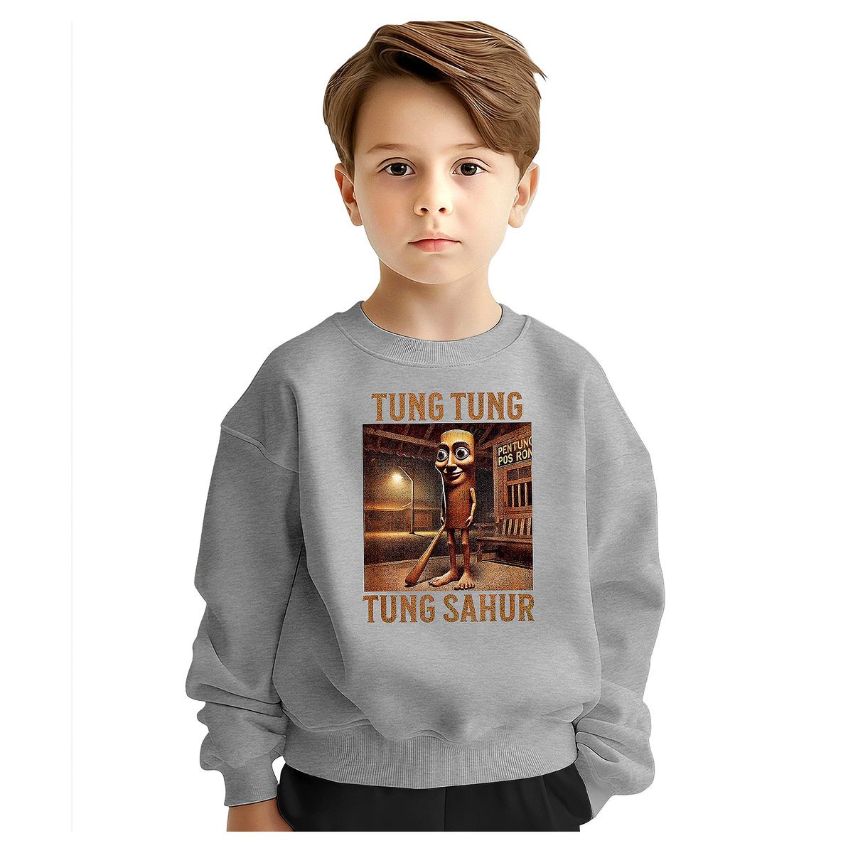 BLUZA DZIECIĘCA ITALIAN BRAINROT TUNG SAHUR 122-128 DLA CHŁOPCA DZIEWCZYNKI
