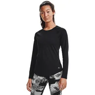 Koszulki i topy damskie - Damska Koszulka z długim rękawem UNDER ARMOUR UA RUSH LS 1368179-001 – Czarny - miniaturka - grafika 1