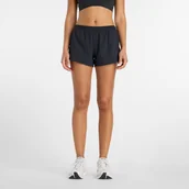 Spodenki damskie - Spodenki damskie New Balance WB61J868BK czarne - miniaturka - grafika 1