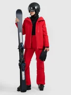 Spodnie narciarskie - 4F Spodnie narciarskie membrana 15000 damskie - czerwone S - miniaturka - grafika 1