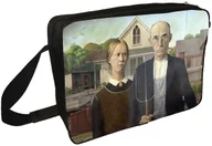 Torby szkolne - Torba na ramię American Gothic Grant Wood - miniaturka - grafika 1