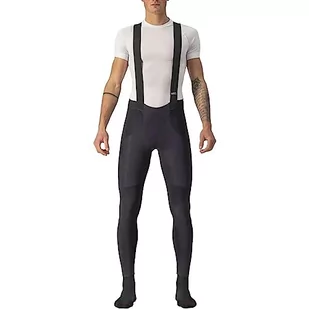 CASTELLI Męskie legginsy Ros Bibtight, czarno-czerwone, S, czarny, czerwony, S - Legginsy - miniaturka - grafika 1